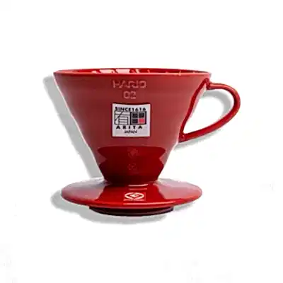 HARIO V60-02 SERAMİK DRIPPER KIRMIZI - Coffee Sapiens 