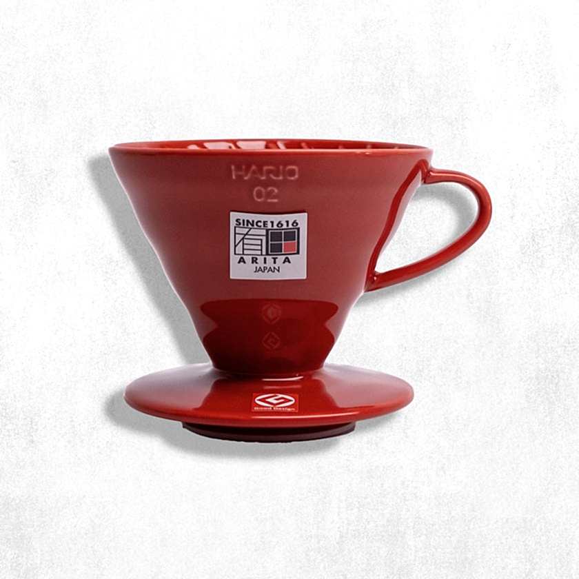 HARIO V60-02 SERAMİK DRIPPER KIRMIZI - Coffee gokyuzukapi