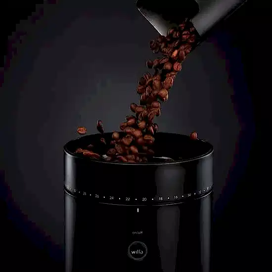 Wilfa - Uniform+ 58mm Flat Gear Coffee Grinder with Scale - Black - WSFBS-200B - Coffee Sapiens 